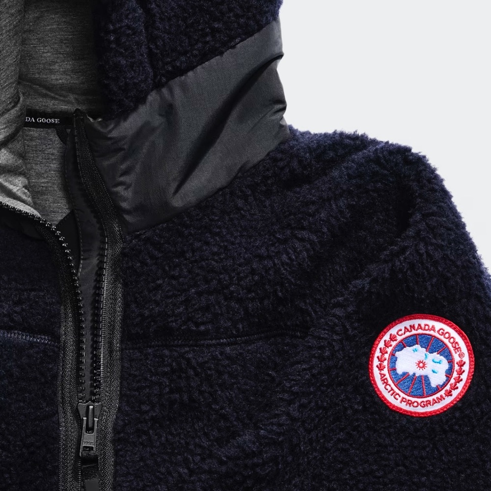 Canada Goose Atlantic Navy Simcoe Oversized Hoodie Kind High Pile Fleece - Picture 8 of 8